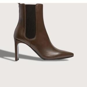 NEW SARTORE women's trace kitten-heel ankle boots in moss brown